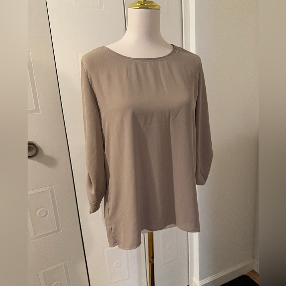 Sweet Rain Large Beige Blouse - Picture 1 of 6
